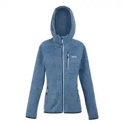 Decathlon Dames Newhill Marl Fleecejas met capuchon (Koronetblauw/heldere hemel) aanbieding