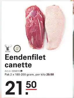 Sligro Eendenfilet canette aanbieding