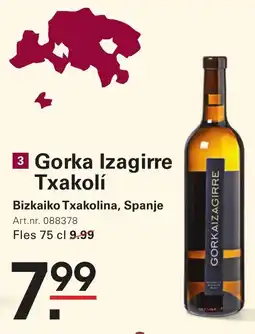 Sligro Gorka Izagirre Txakolí Bizkaiko Txakolina, Spanje aanbieding