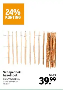 GAMMA Schapenhek hazelnoot aanbieding