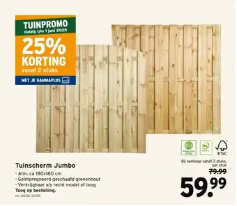 GAMMA Tuinscherm Jumbo aanbieding
