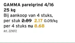 GAMMA GAMMA parelgrind 4/16 25 kg aanbieding