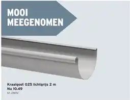 GAMMA Kraalgoot G25 lichtgrijs 2 m aanbieding