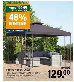 GAMMA Tuinpaviljoen Cuba aanbieding