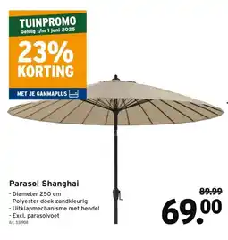 GAMMA Parasol Shanghai aanbieding