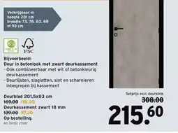 GAMMA Deurblad 201,5x83 cm aanbieding