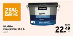 GAMMA GAMMA muurprimer 2,5 L aanbieding