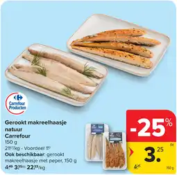 Carrefour Carrefour Gerookt makreelhaasje natuur aanbieding