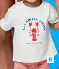 Carrefour Set T-shirt + zwemboxer voor baby's aanbieding