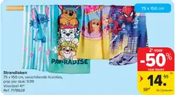 Carrefour Strandlaken aanbieding