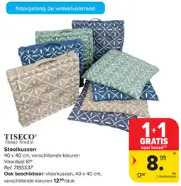 Carrefour Tiseco Stoelkussen aanbieding