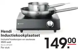 Sligro Hendi Inductiekookplaatset aanbieding