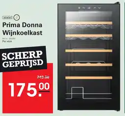 Sligro Prima Donna Wijnkoelkast aanbieding