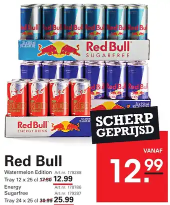 Sligro Red Bull aanbieding