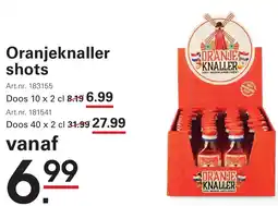 Sligro Oranjeknaller shots aanbieding