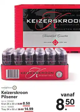 Sligro Keizerskroon Pilsener aanbieding