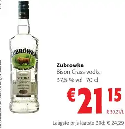 Colruyt Zubrowka aanbieding