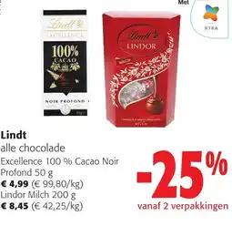 Colruyt Lindt aanbieding