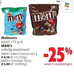 Colruyt Maltesers of M&M's aanbieding
