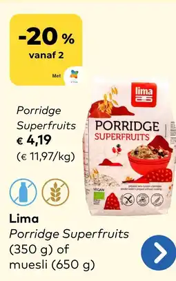 Bio Planet Porridge Superfruits aanbieding