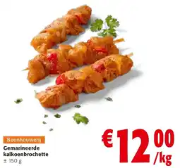 Colruyt Gemarineerde kalkoenbrochette aanbieding