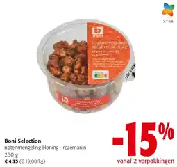 Colruyt notenmengeling Honing - rozemarijn 250 g aanbieding