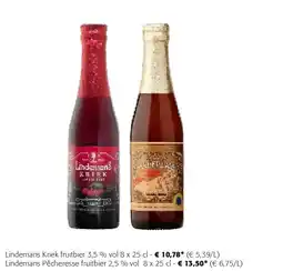 Colruyt Lindemans Kriek fruitbier 3,5 % vol 8 x 25 cl aanbieding
