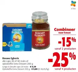 Colruyt Douwe Egberts Lungo 6 Decafe caps 20 stuks aanbieding