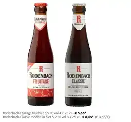 Colruyt Rodenbach Fruitage fruitbier 3,9 % vol 4 x 25 cl aanbieding