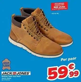 Carrefour Bottines tubar voor heren jack + jones aanbieding
