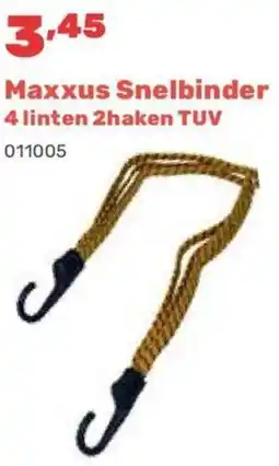 Happyland Maxxus Snelbinder 4 linten 2haken TUV aanbieding