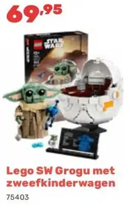 Happyland Lego SW Grogu met zweefkinderwagen aanbieding