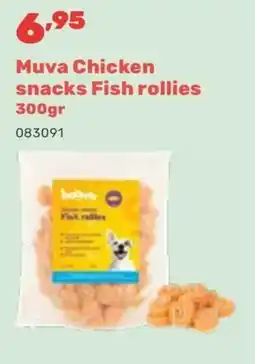 Happyland Muva Chicken snacks Fish rollies aanbieding