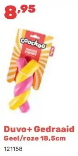 Happyland Duvo+ Gedraaid Geel / roze aanbieding