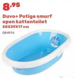 Happyland Duvo+ Potige smurf open kattentoilet aanbieding