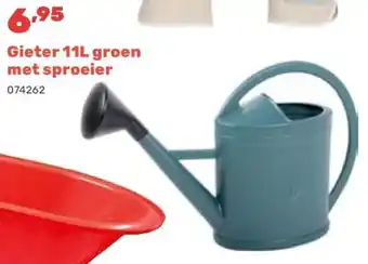 Happyland Gieter groen ijzeren frame met sproeier aanbieding