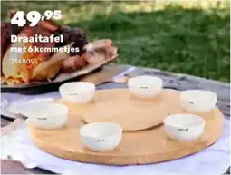 Happyland Draaitafel met 6 kommetjes aanbieding