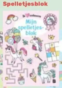 Happyland Ik Eenhoorns Spelletjesblok aanbieding