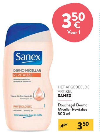 Di Sanex Douchegel Dermo Micellar Revitalize 500ml aanbieding