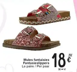 Cora Mules fantaisies Fantasieslippers aanbieding