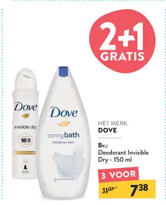 Di Dove Deodorant Invisible Dry 150ml aanbieding