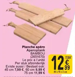 Cora Planche apéro aanbieding