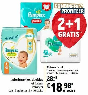Delhaize Luiers premium protection maat 3 aanbieding