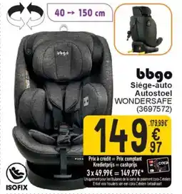 Cora Bbgo Siège auto Autostoel Wondersafe aanbieding