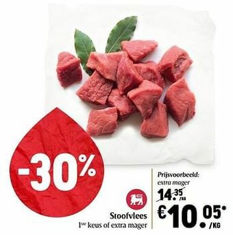 Delhaize Stoofvlees extra mager aanbieding