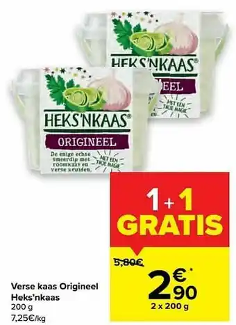 Carrefour Market Verse kaas origineel heks’nkaas aanbieding