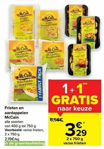 Carrefour Market Verse frieten aanbieding