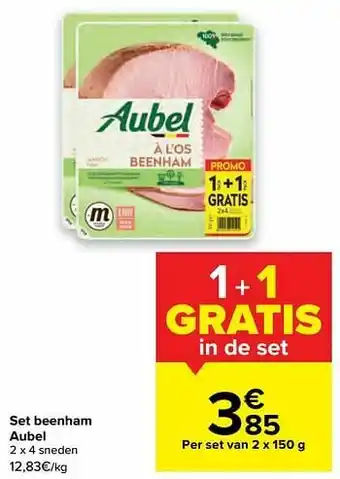 Carrefour Set beenham aubel aanbieding