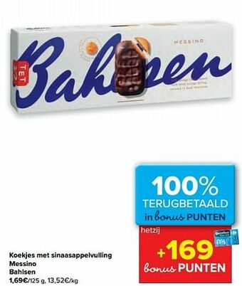Carrefour Koekjes met sinaasappelvulling messino bahlsen aanbieding