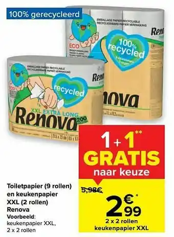 Carrefour Keukenpapier xxl aanbieding